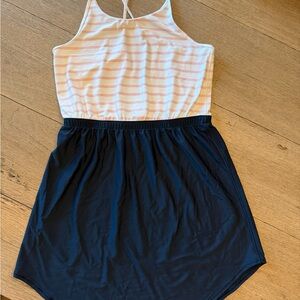 Ivivva Pink and White Checkered Dress/swim coverup